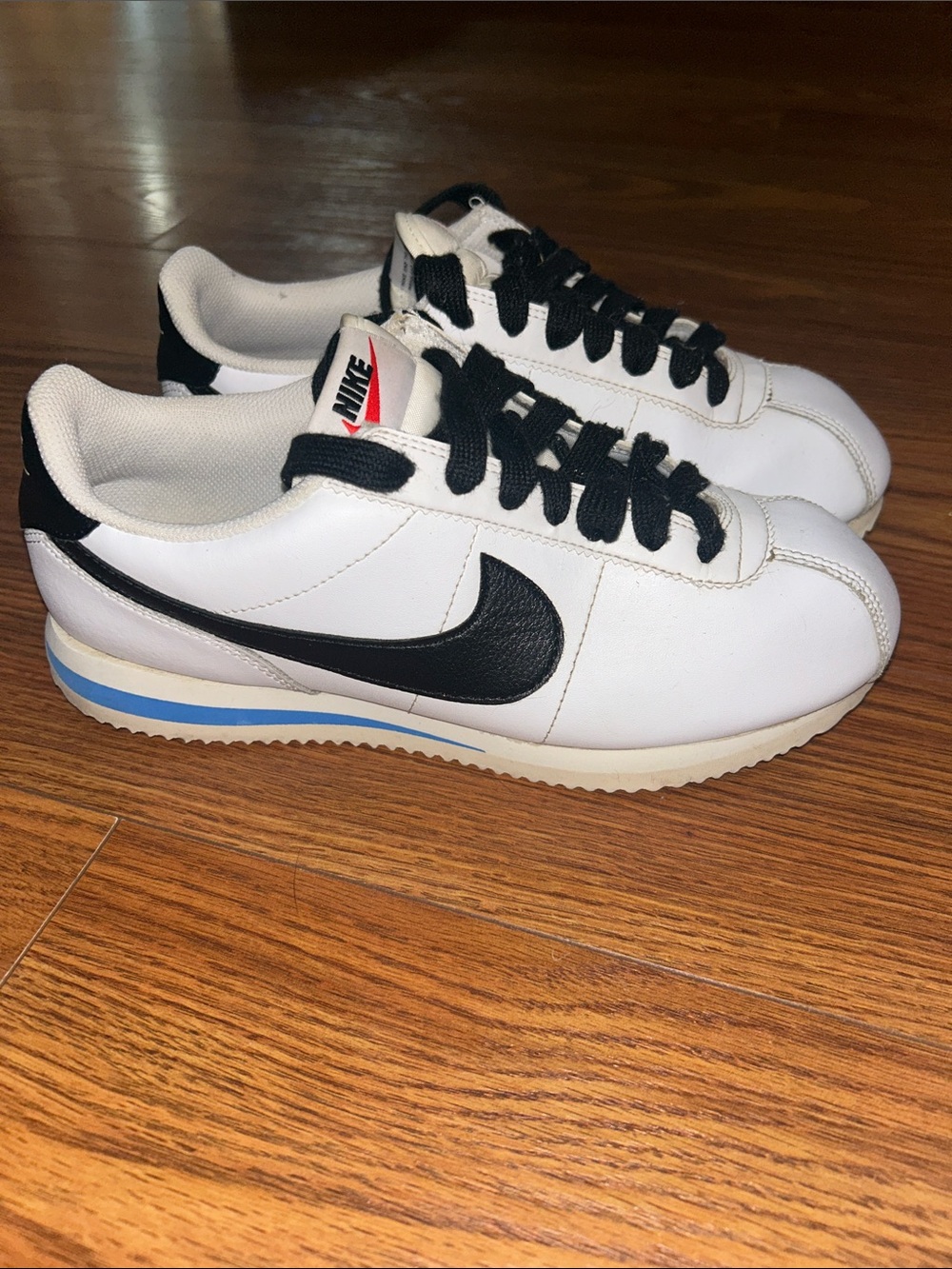 DN1791-100 Nike Cortez '23 White Black Blue Size Women’s 8 Shoes